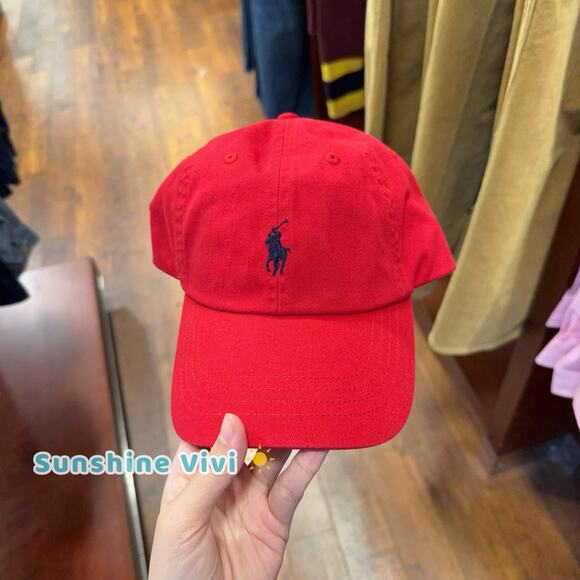 NWT POLO Ralph Lauren Women's Classic Sport Pickleball Golf Hat Red - Picture 1 of 5